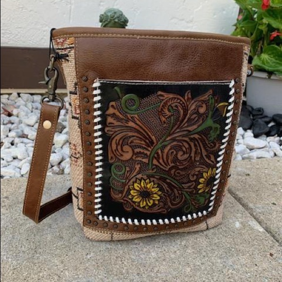 New Bohemian Floral Western Print Tote Bag Handbag - Picture 9 of 14